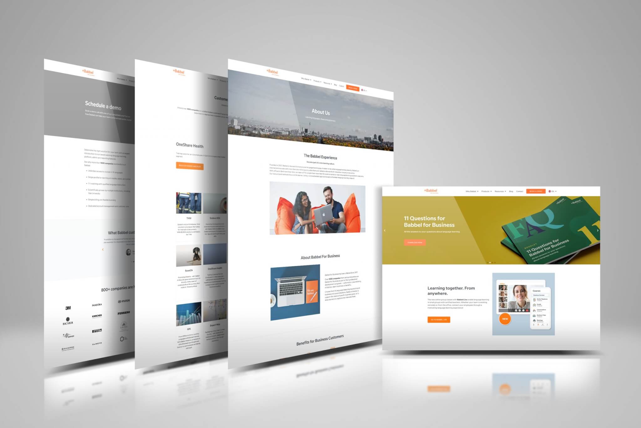 Babbel for business website Design COver, Mohammad Saiful